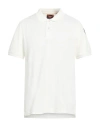 Parajumpers Man Polo Shirt White Size Xxl Cotton In White