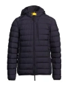 Parajumpers Man Down Jacket Steel Grey Size L Polyester In Purple