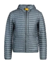 Parajumpers Man Puffer Pastel Blue Size L Polyamide