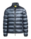 Parajumpers Man Puffer Slate Blue Size Xxxl Polyester, Polyamide