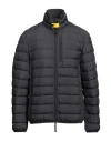 Parajumpers Perry Anthracite Grey Hooded Down Jacket In Grey