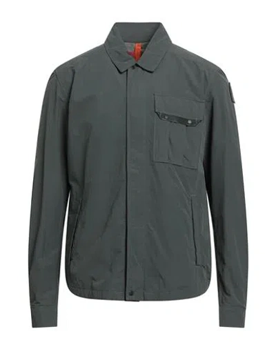 Parajumpers Man Shirt Dark Green Size L Polyamide, Cotton