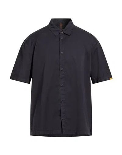 Parajumpers Man Shirt Midnight Blue Size M Cotton, Elastane