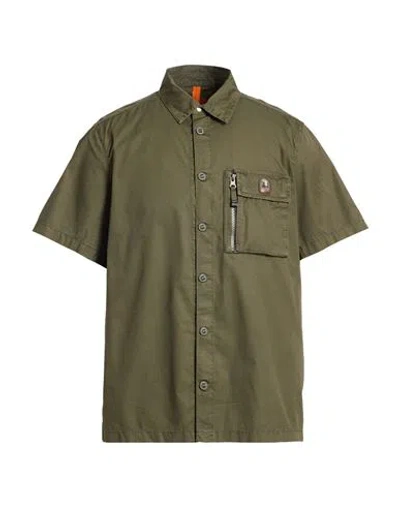 Parajumpers Man Shirt Military Green Size L Cotton