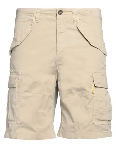 Parajumpers Man Shorts & Bermuda Shorts Beige Size 35 Cotton, Elastane