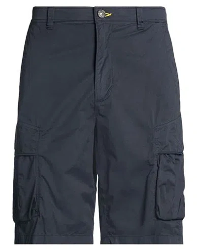 Parajumpers Man Shorts & Bermuda Shorts Navy Size 35 Cotton, Elastane In Blue