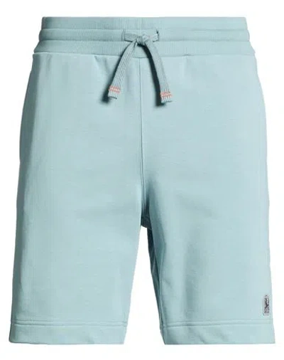 Parajumpers Man Shorts & Bermuda Shorts Turquoise Size L Cotton, Polyester In Blue