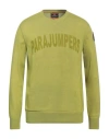 Parajumpers Man Sweater Acid Green Size L Cotton In Green