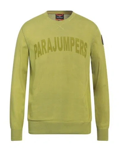 Parajumpers Man Sweater Acid Green Size L Cotton