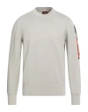 Parajumpers Man Sweater Beige Size L Cotton, Viscose In White