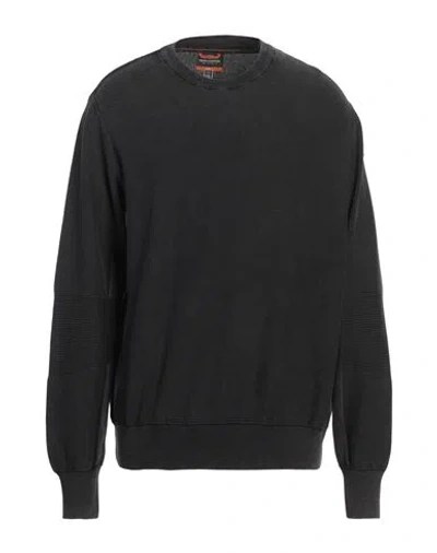 Parajumpers Man Sweater Charcoal Size Xxxl Cotton In Grey