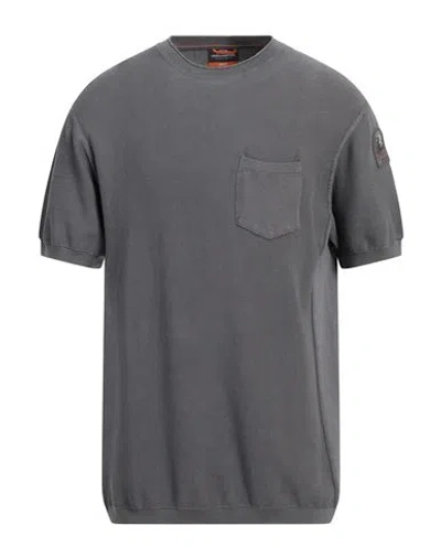 Parajumpers Man Sweater Grey Size Xxxl Cotton In Grey