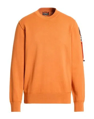 Parajumpers Man Sweater Orange Size Xl Cotton, Viscose