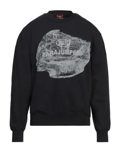 Parajumpers Man Sweatshirt Black Size L Cotton, Polyester