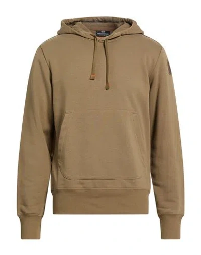 Parajumpers Man Sweatshirt Khaki Size L Cotton, Polyester In Brown