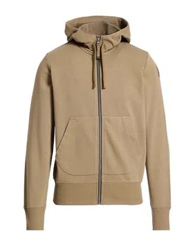Parajumpers Man Sweatshirt Khaki Size S Cotton, Polyester In Brown