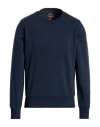 Parajumpers Man Sweatshirt Midnight Blue Size S Cotton, Polyester