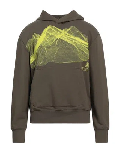 Parajumpers Man Sweatshirt Military Green Size L Cotton, Polyester