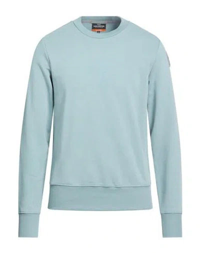 Parajumpers Man Sweatshirt Sky Blue Size Xs Cotton, Polyester