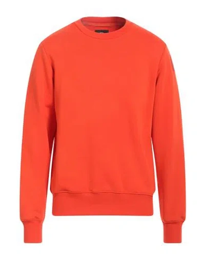 Parajumpers Man Sweatshirt Tomato Red Size L Cotton, Polyester