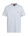 Parajumpers Man T-shirt Light Grey Size M Cotton In White