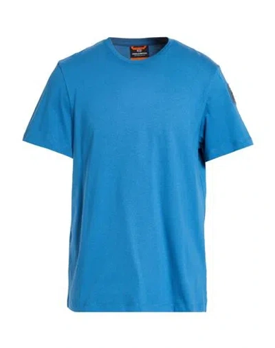 Parajumpers Man T-shirt Deep Teal Size M Cotton In Blue