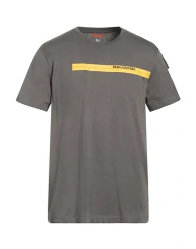 Parajumpers Man T-shirt Grey Size L Cotton In Gray