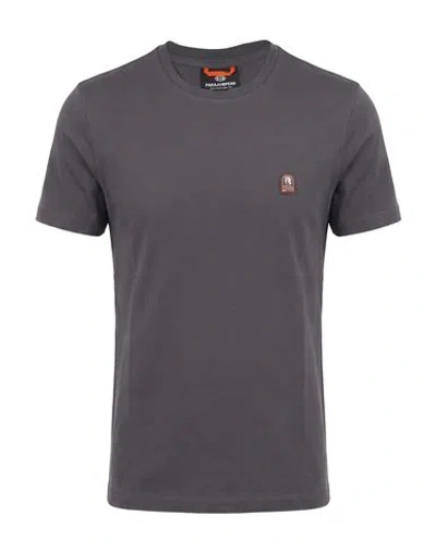 Parajumpers Man T-shirt Grey Size M Cotton In Gray