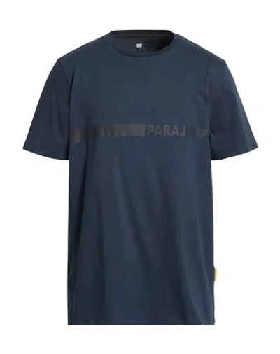 Parajumpers Man T-shirt Navy Size Xxl/xxxl Cotton In Blue