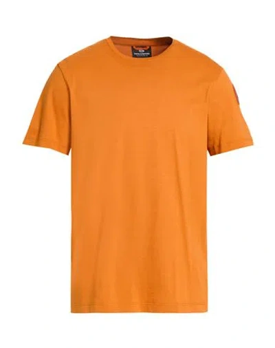 Parajumpers Man T-shirt Orange Size L Cotton