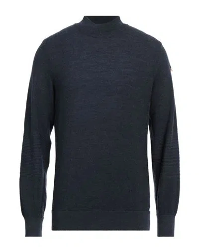 Parajumpers Man Turtleneck Navy Blue Size L Merino Wool