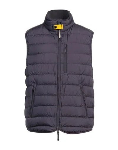Parajumpers Man Vest Dark Purple Size L Polyester In Black