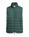 Parajumpers Man Vest Green Size M Polyester In Metallic