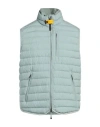 Parajumpers Man Vest Light Green Size L Polyester In Blue