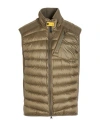 Parajumpers Man Vest Military Green Size L Polyamide In Brown