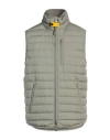 Parajumpers Man Vest Sage Green Size M Polyester In Gray