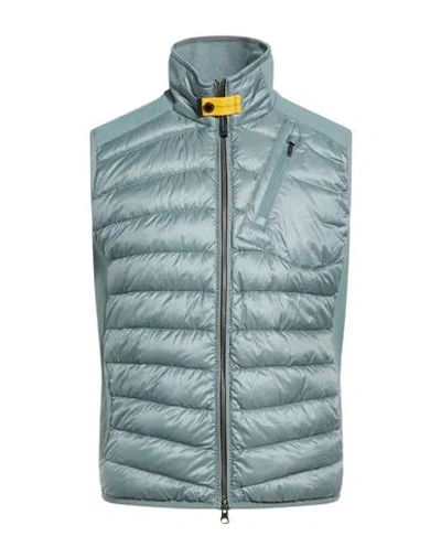 Parajumpers Man Vest Turquoise Size S Polyamide In Green