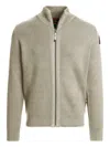 Parajumpers Manny Ribbed Zip-up Cardigan In Neutral