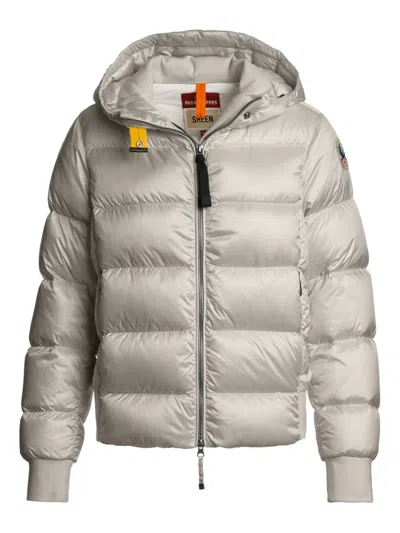 Parajumpers Mariah Hooded Down Jacket In Neutral