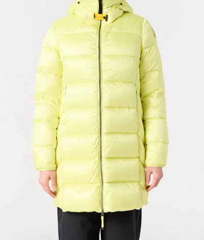 Parajumpers Marion Hooded Down Jacket In Charlock In Yellow