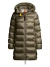 Parajumpers Marion Hooded Quilted Coat In Green