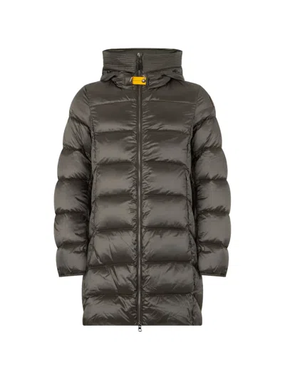 Parajumpers Marion Padded Hooded Coat In Black