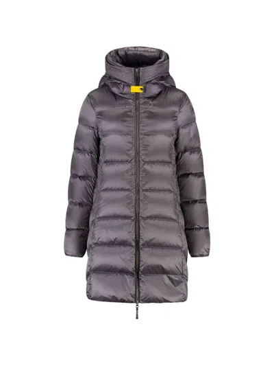 Parajumpers Marion Quilted Hooded Coat In Gray