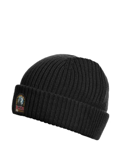 Parajumpers Matio Ribbed Beanie Hat In Gray