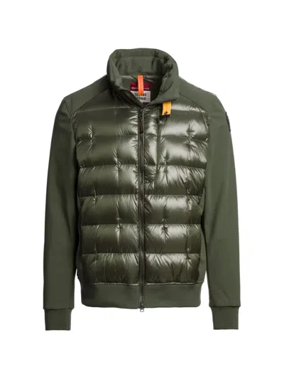 Parajumpers Matty Quilted Hybrid Jacket In Green