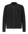 Parajumpers Ribbed Cuffs And Hem Sweatshirt With Zip Pocket In Black