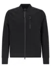 Parajumpers Ribbed Cuffs And Hem Sweatshirt With Zip Pocket In Black