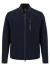 Parajumpers Mckay Zip-front Logo-patch Jacket In Blue