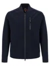 Parajumpers Mckay Zip-front Logo-patch Jacket In Blue
