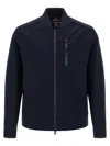 Parajumpers Mckay Zip-front Logo-patch Jacket In Blue